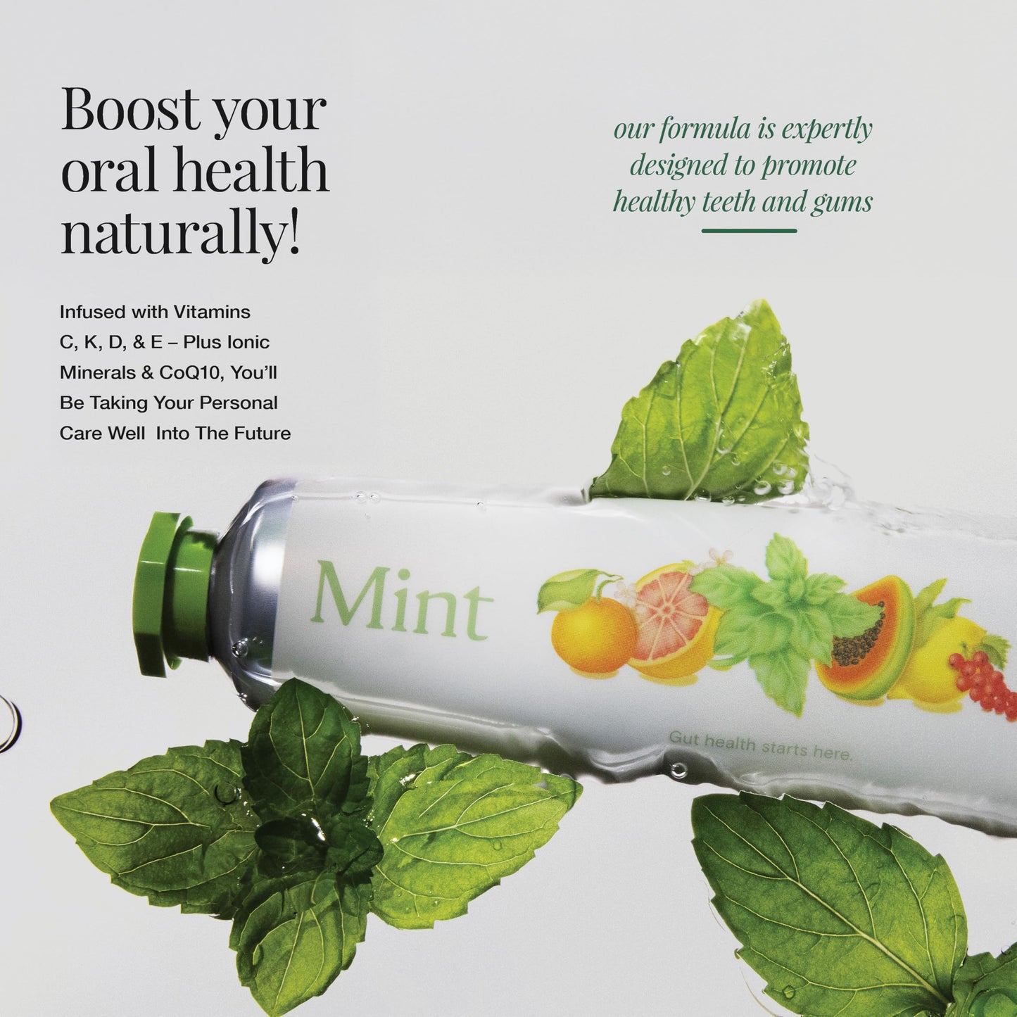 Revitin Toothpaste – Fluoride-Free Prebiotic Mint Gel | Pack of 5