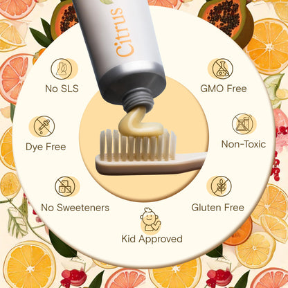 Revitin Toothpaste – Fluoride-Free Prebiotic Citrus (Pack of 2) | Non-Toxic, Kid Approved