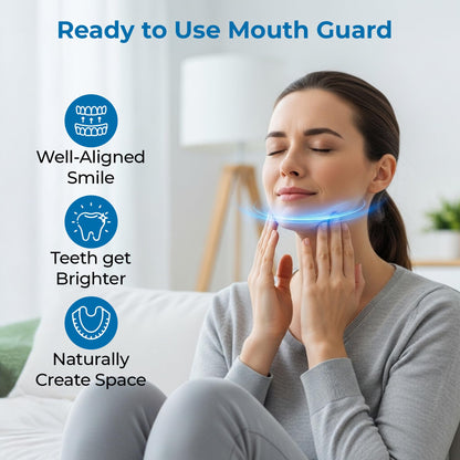 Reviv Mouth Guard for Grinding Teeth at Night - Food-Grade Silicone Night Guard (Large Blue)