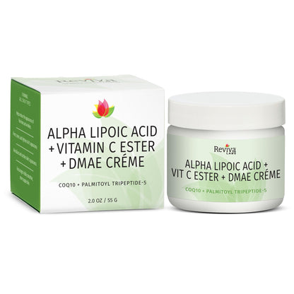 Reviva Labs Alpha Lipoic Acid Vitamin C Ester DMAE Cream 2 oz