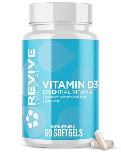 Revive MD Vitamin D3 5000 IU – Immune & Bone Health (60 Softgels)