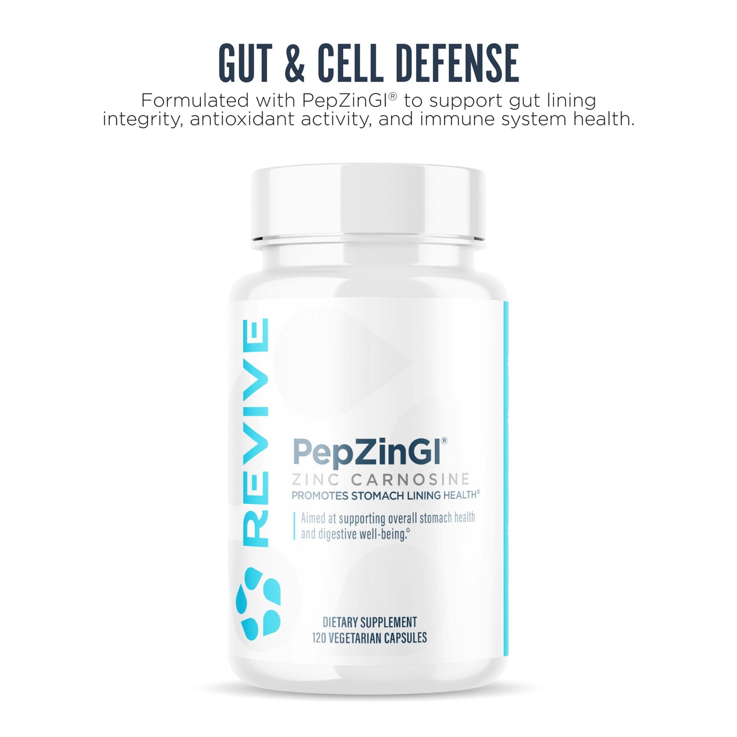 Revive MD Zinc Carnosine Supplement – Gut Health & Immune Support (120 Capsules)