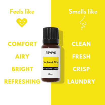 Tumble & Tidy Essential Oil Blend by Revive Essential Oils – 100% Pure Therapeutic Grade for Diffuser, Humidifier, Massage, Aromatherapy, Skin & Hair Care