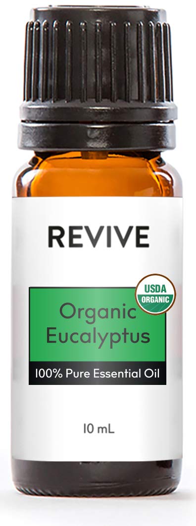 USDA Organic Eucalyptus Radiata Essential Oil – Revive (100% Pure Therapeutic Grade) for Diffusers, Massage & Aromatherapy