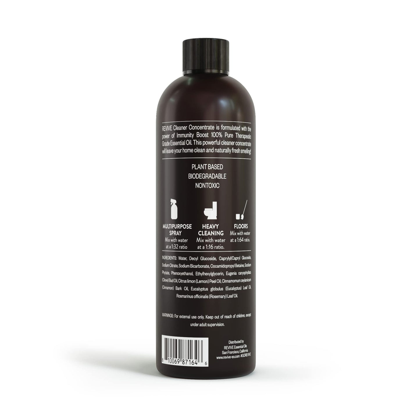 REVIVEEO Immunity Boost Cleaner Concentrate – Plant-Based, Non-Toxic Multi-Purpose Cleaner