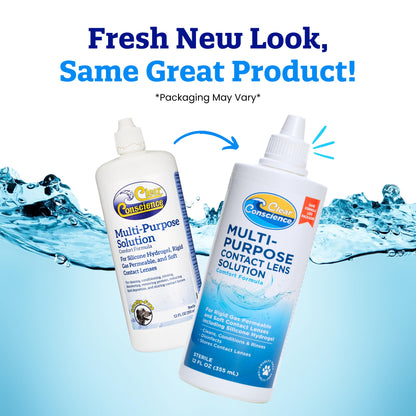 Cruelty-Free Contact Lens Solution 12oz – Clear Conscience (3 Pack)