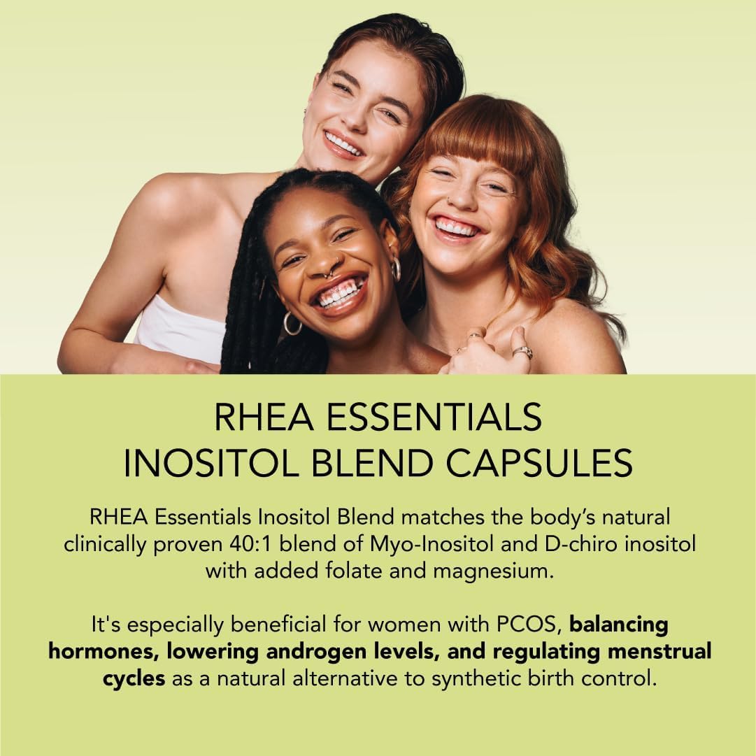 Rhea Myo-Inositol & D-Chiro Inositol for Women – 40:1 Ratio, 30 Servings