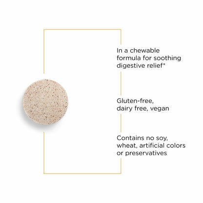 Rhizinate Digestive Support Chewables by Integrative Therapeutics | Vegan, Gluten-Free & Dairy-Free (100 Tabs, 33 Servings)