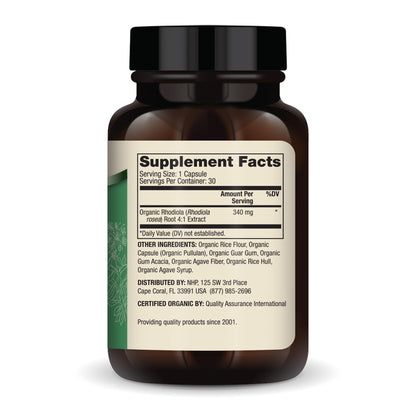 Dr. Mercola Rhodiola Extract – 30 Servings, Organic, Mood & Stress Support