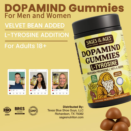Sages Of The Ages DopaMind Gummies – Tyrosine Support for Focus & Mood