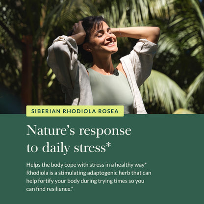 Gaia Herbs Rhodiola Rosea - Stress Support & Endurance | 60 Vegan Liquid Phyto-Capsules