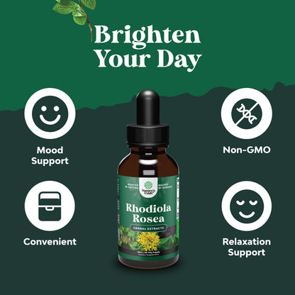 Rhodiola Rosea Tincture - High Potency for Stress & Mood (120 Servings)