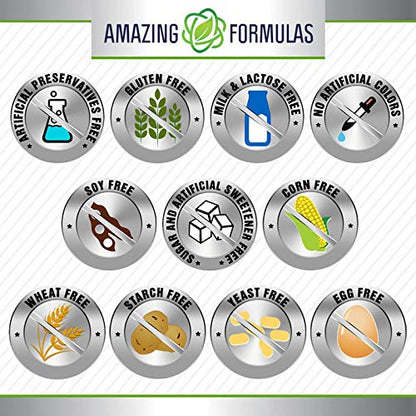 Amazing Formulas Riboflavin 400mg – 120 Capsules | Non-GMO, Gluten Free, Made in USA