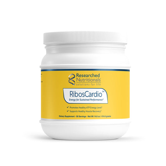 Researched Nutritionals RibosCardio ATP Energy Powder – D-Ribose & L-Carnitine (41.4 g) BritishVita | Premium UK Vitamins & Wellness Supplements