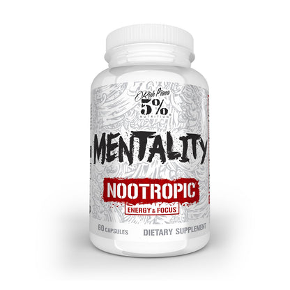 5% Nutrition Rich Piana Mentality Nootropic Blend – Brain Booster (60 Capsules)