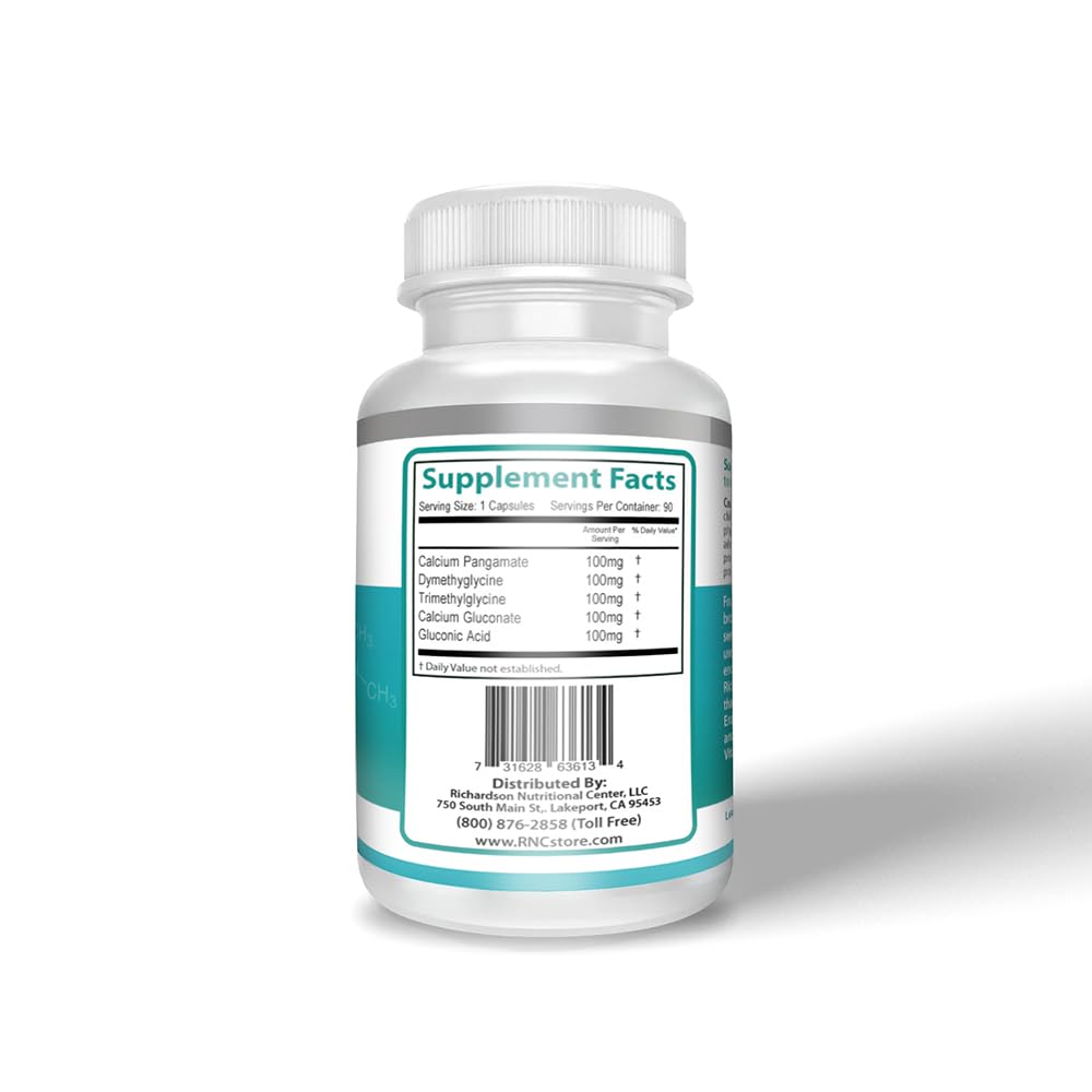 Richardson Nutritional Center B15 Complete Extra Strength – Pangamic Acid (DMG, TMG) 500mg, 90 VCaps