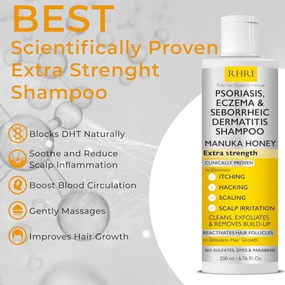 Rida Hair Research Institute Antifungal Psoriasis Shampoo | Soothes Itch & Flake