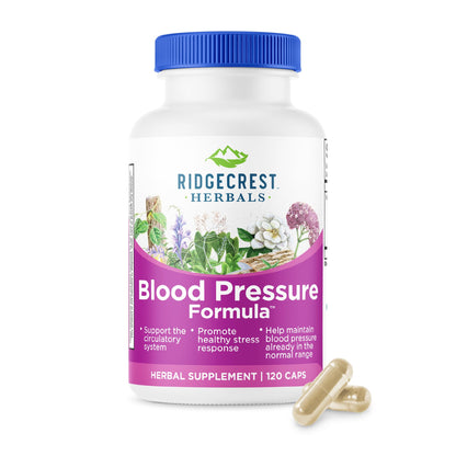 RidgeCrest Herbals Blood Pressure Formula | 12 Herbs, 120 Count