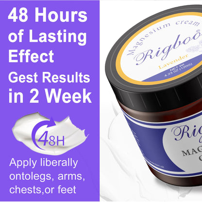 RIGBOO Magnesium Lotion – Sleep & Muscle Relief (Lavender)