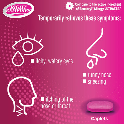 RIGHT REMEDIES Allergy Relief Diphenhydramine HCl 25 mg, 600 Count — Compared to Ultratabs