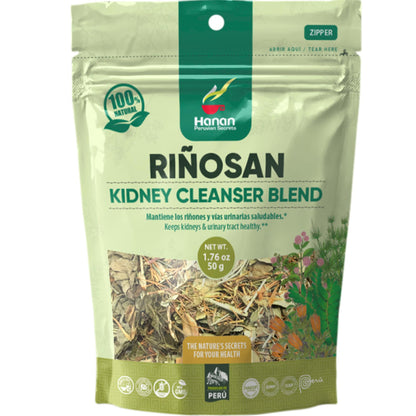 Hanan Riñosan Herbal Blend – Kidney Cleanse Tea 1.8 oz (50 g) with Chanca Piedra, Horsetail & Cat's Claw