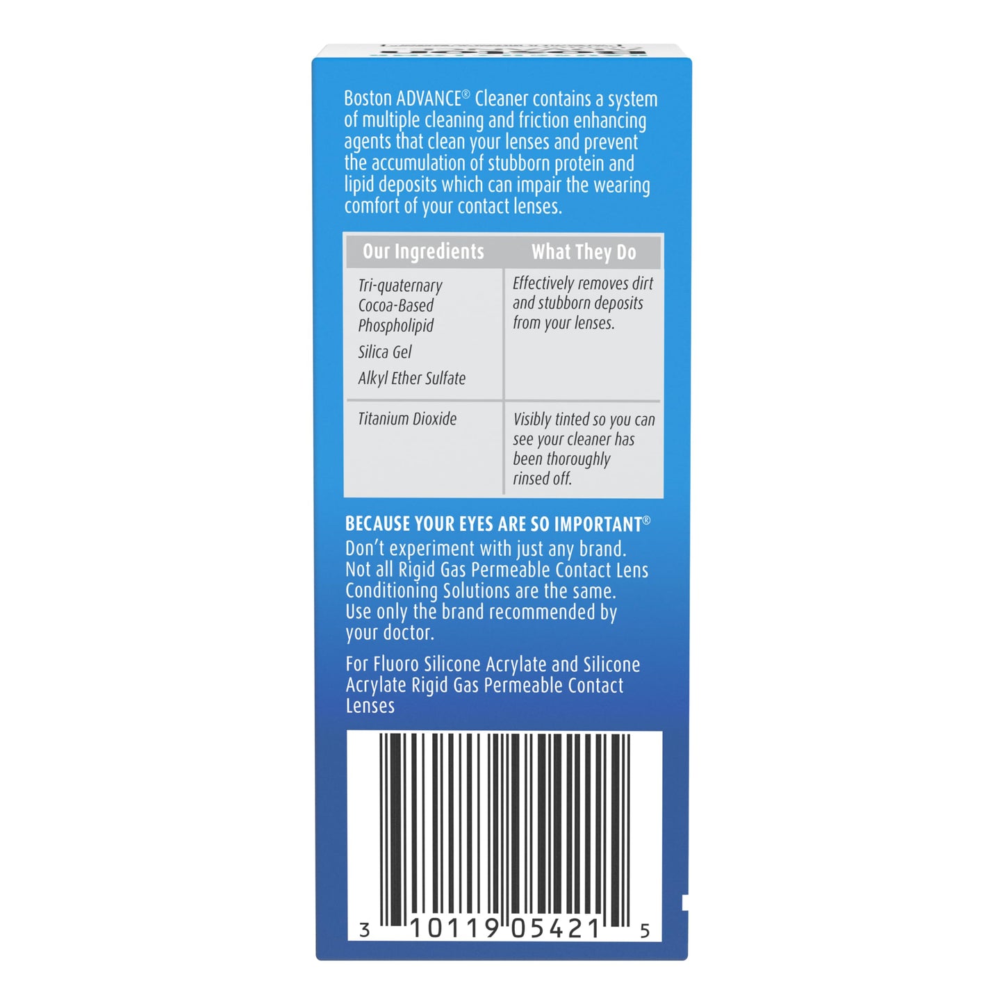 Boston Advance Cleaner 1oz – RGP Lens Cleaning Solution | Bausch + Lomb