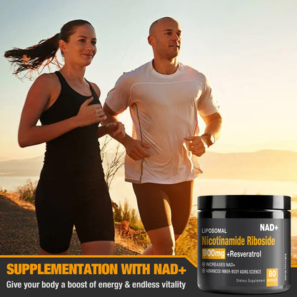 RiRywony Health NAD Supplement – NAD+ with NR, Resveratrol & Quercetin 900mg (80 capsules)