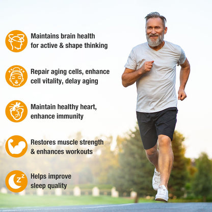 RiRywony Health NAD Supplement – NAD+ with NR, Resveratrol & Quercetin 900mg (80 capsules)