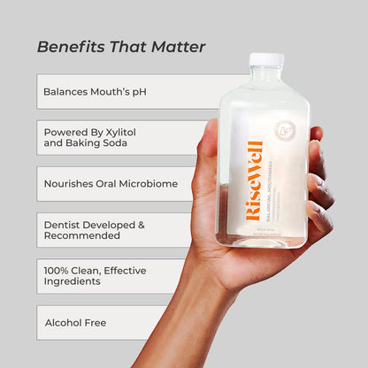 RiseWell Balancing Mouthwash – pH Balanced, Alcohol-Free Dry Mouth Rinse