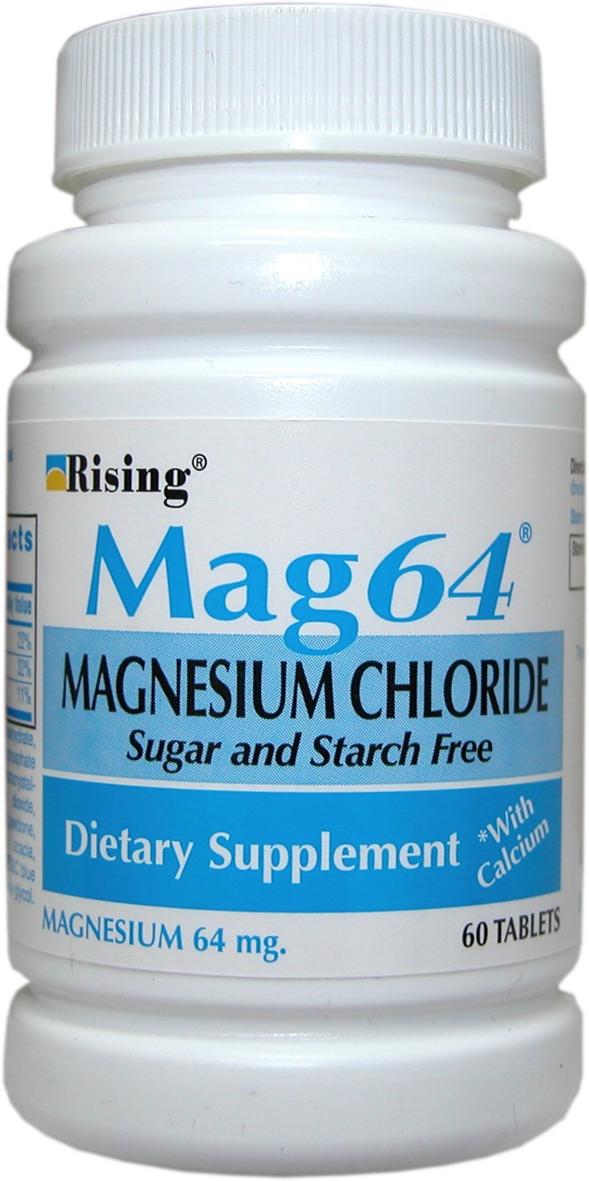 Rising Mag64 Magnesium Chloride with Calcium Tablets - 60 Count