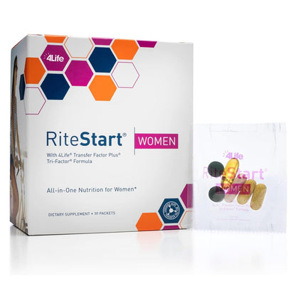 4Life RiteStart Women Daily Nutritional Pack – Immune Support with Zinc & Vitamin C (1 Box, 30 Packets)