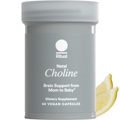 Ritual Natal Choline Supplement 550mg – Supports Baby's Cognitive Function During Pregnancy and Choline Content in Breastmilk* | 30 Day Supply