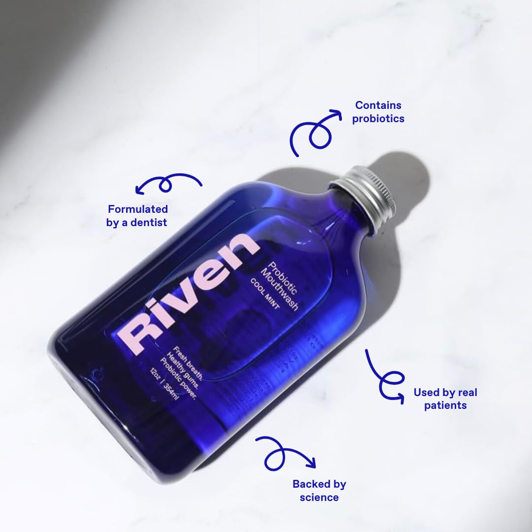 Riven Probiotic Mouthwash – pH-Balancing, Fluoride-Free
