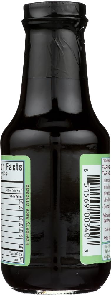 River Hills Harvest Elderberry Juice 11 Ounce – Cold-Pressed, Local