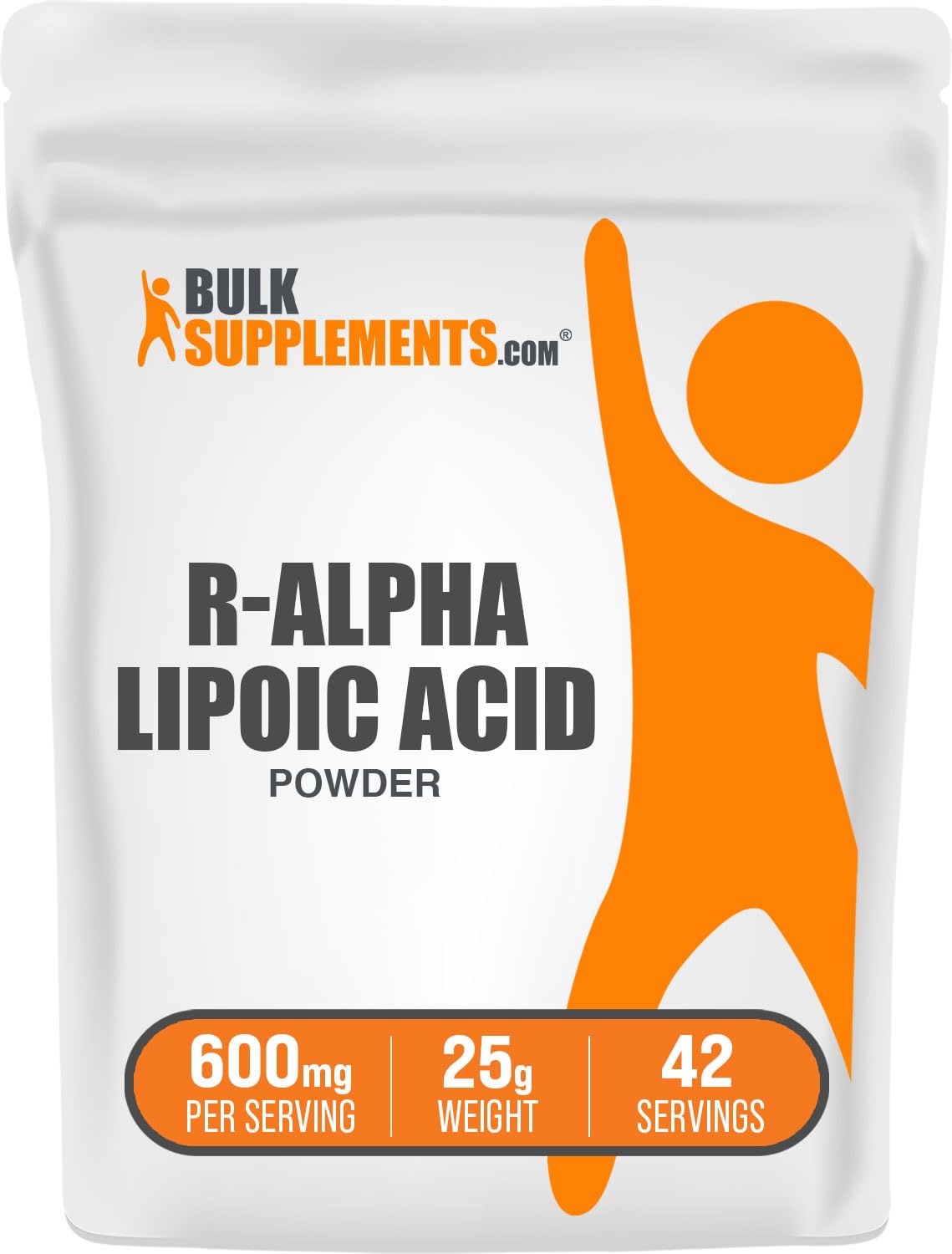 R-Alpha Lipoic Acid Powder 200mg – R-ALA Supplement (25g) | Gluten Free