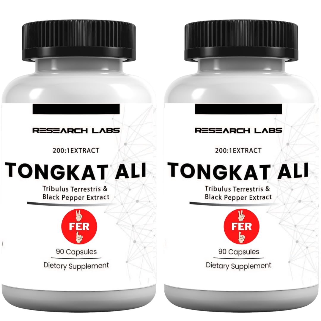 Research Labs Longjack Tongkat Ali Extract Capsules 200x Strength | 200,000 mg | Strength, Drive, Performance & Muscle Mass (2)