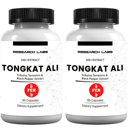 Research Labs Longjack Tongkat Ali Extract Capsules 200x Strength | 200,000 mg | Strength, Drive, Performance & Muscle Mass (2)