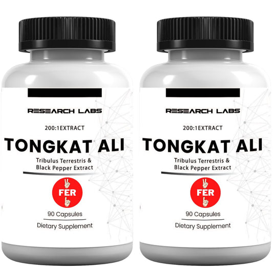 Research Labs Longjack Tongkat Ali Extract Capsules 200x Strength | 200,000 mg | Strength, Drive, Performance & Muscle Mass (2) BritishVita | Premium UK Vitamins & Wellness Supplements