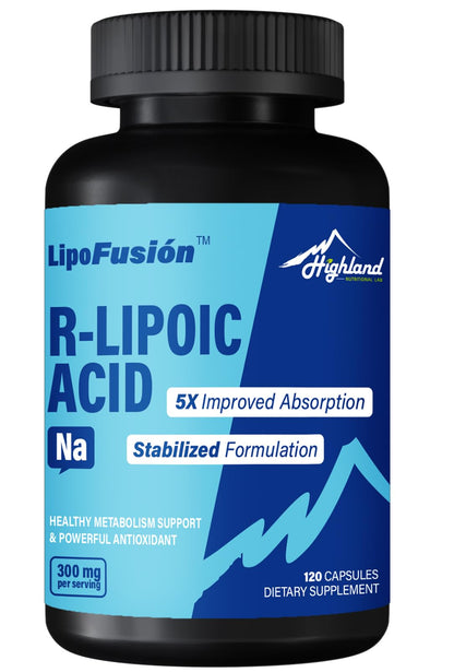 R-Lipoic Acid Sodium 300mg | Highland Nutritional Lab | 120 Capsules