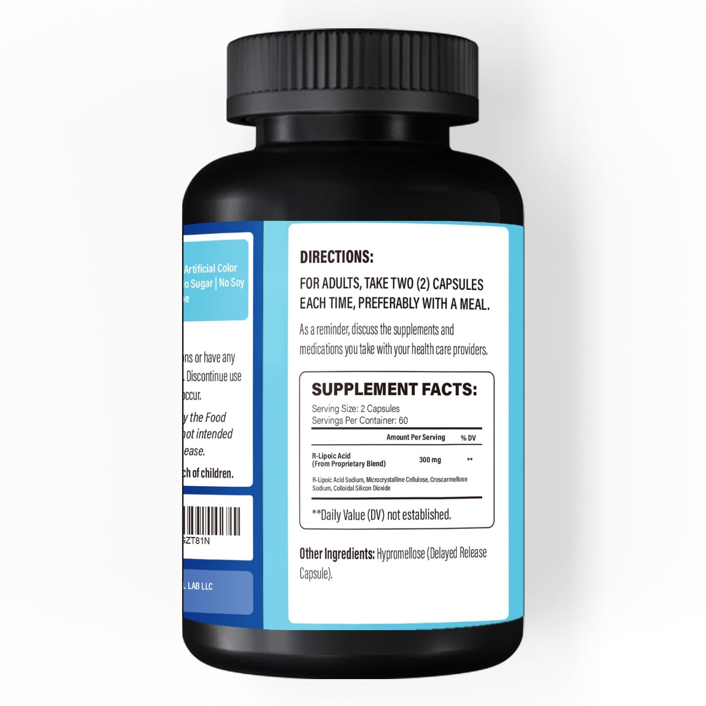R-Lipoic Acid Sodium 300mg | Highland Nutritional Lab | 120 Capsules