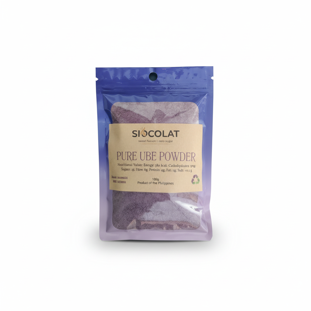 Premium Pure Ube Powder | Purple Yam for Desserts & Lattes | Siocolat UK