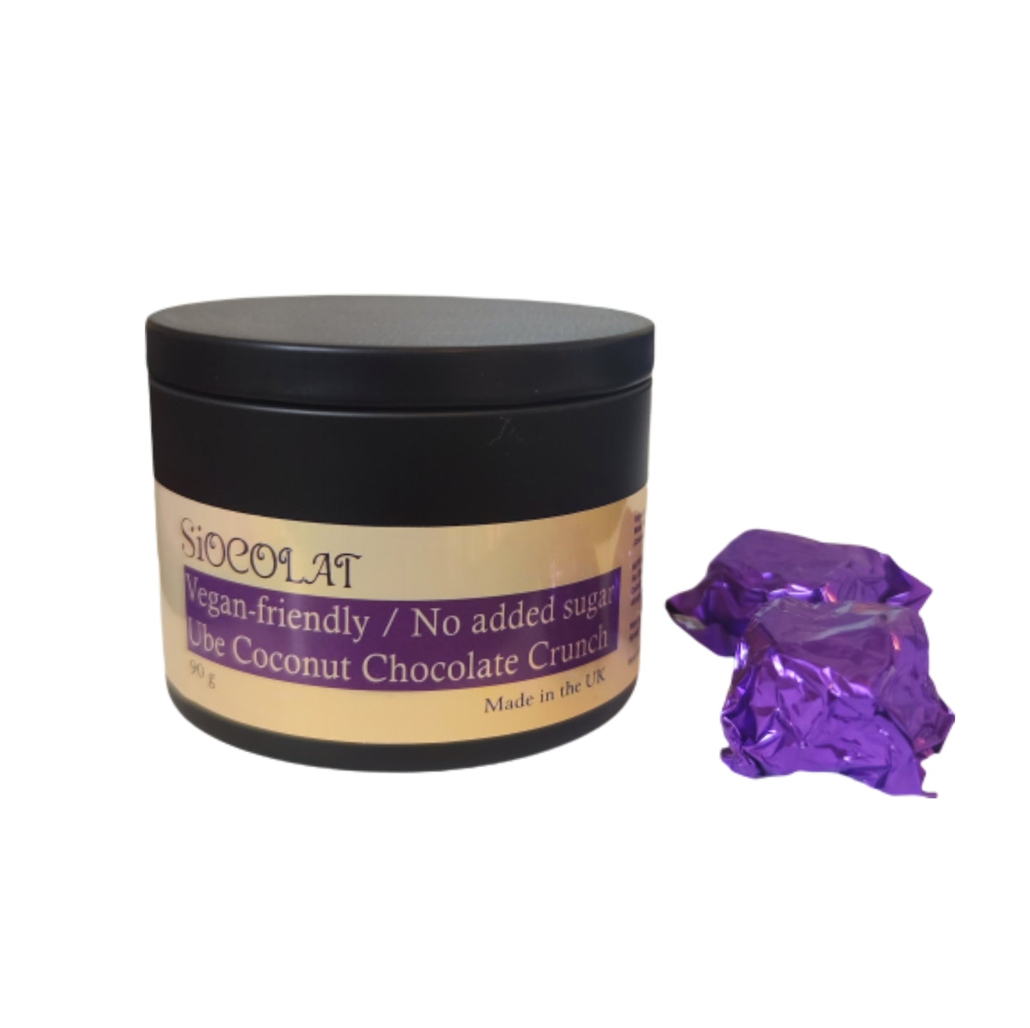 Ube Coconut Chocolate Crunch