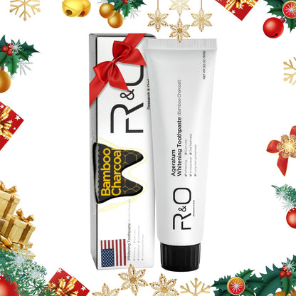 R&O Ageratum Whitening Toothpaste with Bamboo Charcoal – 3.53 oz