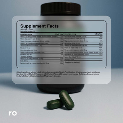 Ro Daily Multivitamin for Men | 30-Day Supply with 23 Key Nutrients for Heart, Brain & Immune Support