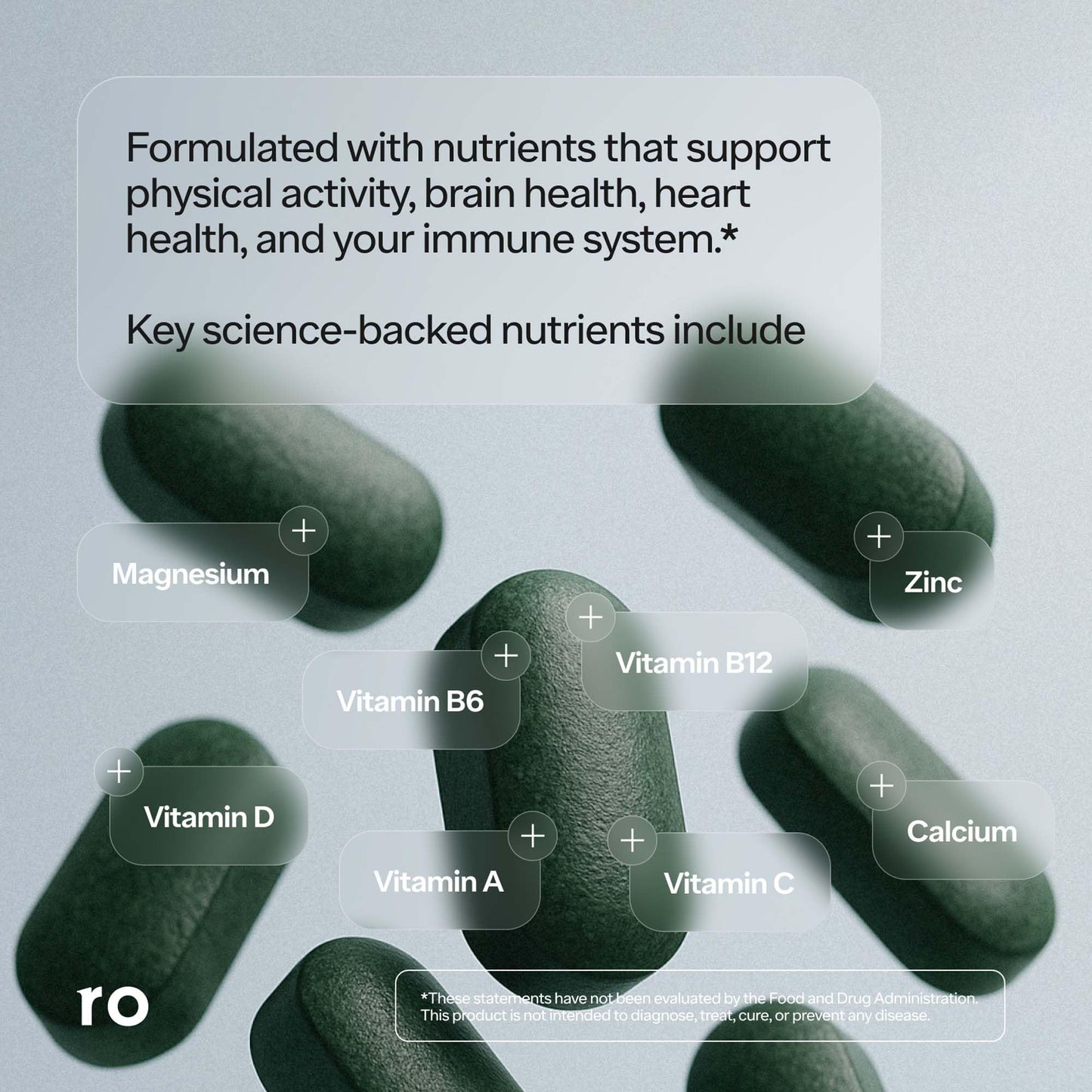 Ro Daily Multivitamin for Men | 30-Day Supply with 23 Key Nutrients for Heart, Brain & Immune Support
