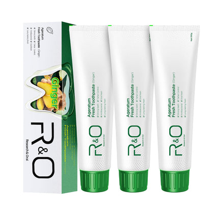 R&O Ginger Mint Fresh Toothpaste 3.53 oz – Fresh Breath & Plaque Removal