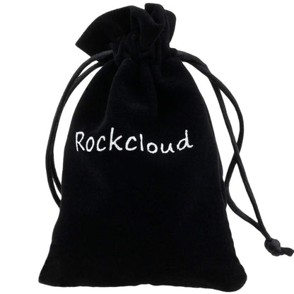 Rockcloud Black Lava Rock Heart-Shaped Pocket Stones - 0.9 Inch, 10 Pcs | Aromatherapy Diffuser Set