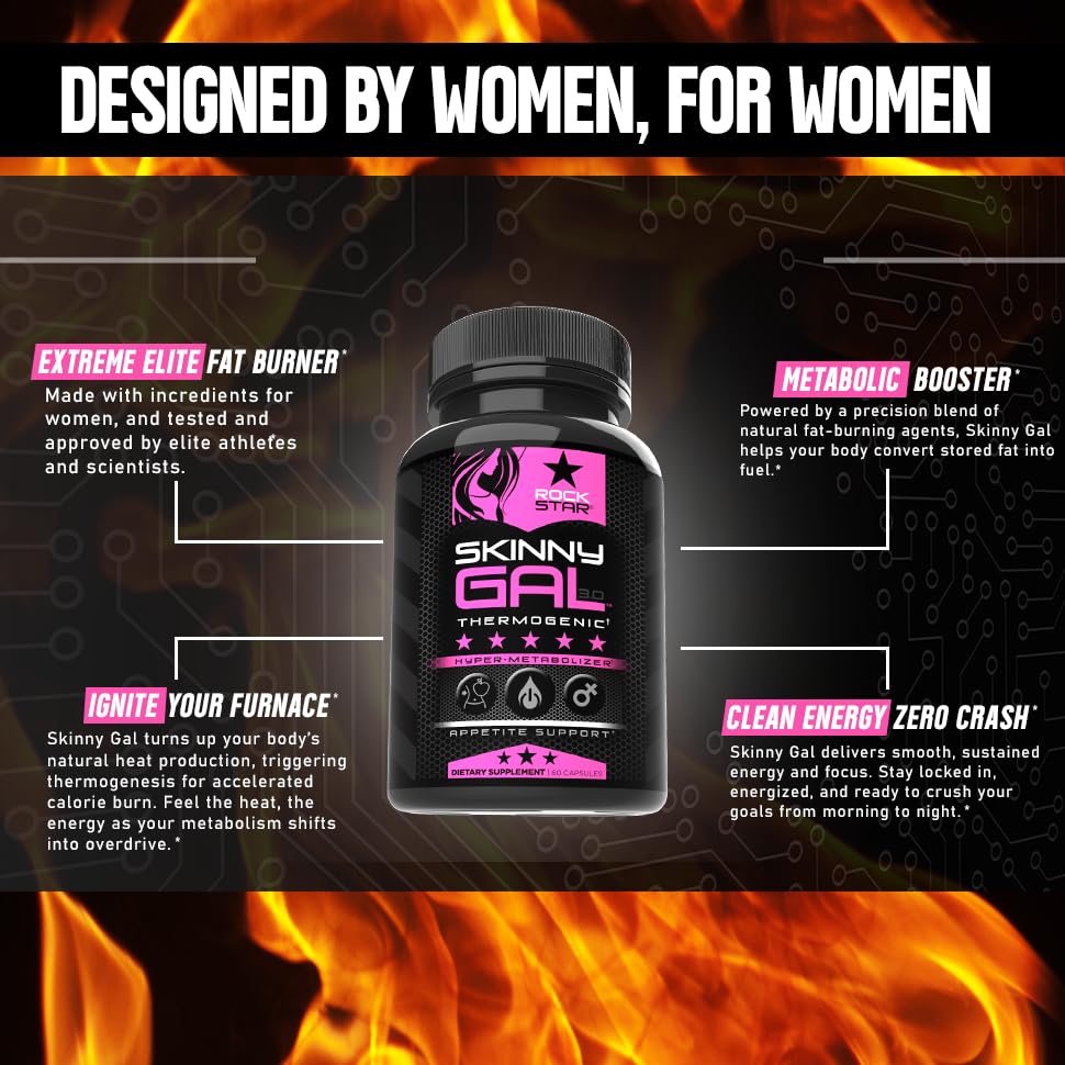 Weight Loss Pills for Women | Rockstar Skinny Gal Thermogenic Fat Burner