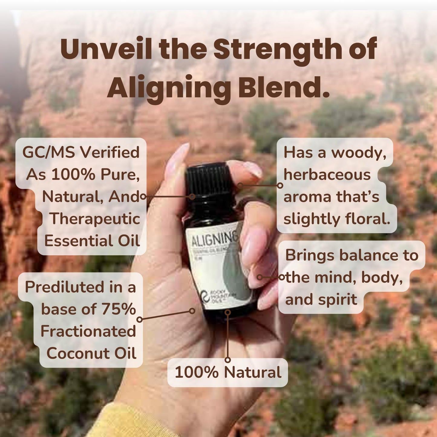 Rocky Mountain Oils Aligning Essential Oil Blend 15 ml – 100% Pure Essential Oils in Fractionated Coconut Oil (Pack of 2)