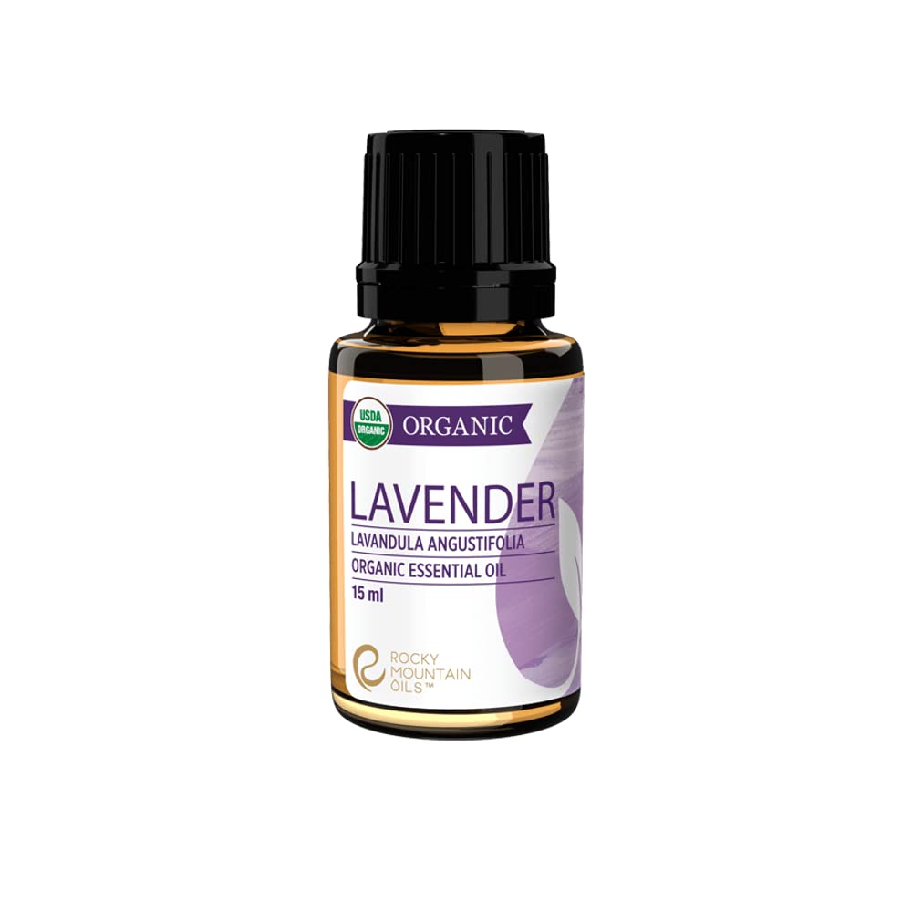 Rocky Mountain Oils Organic Lavender Essential Oil - 15ml | 100% Pure USDA Certified